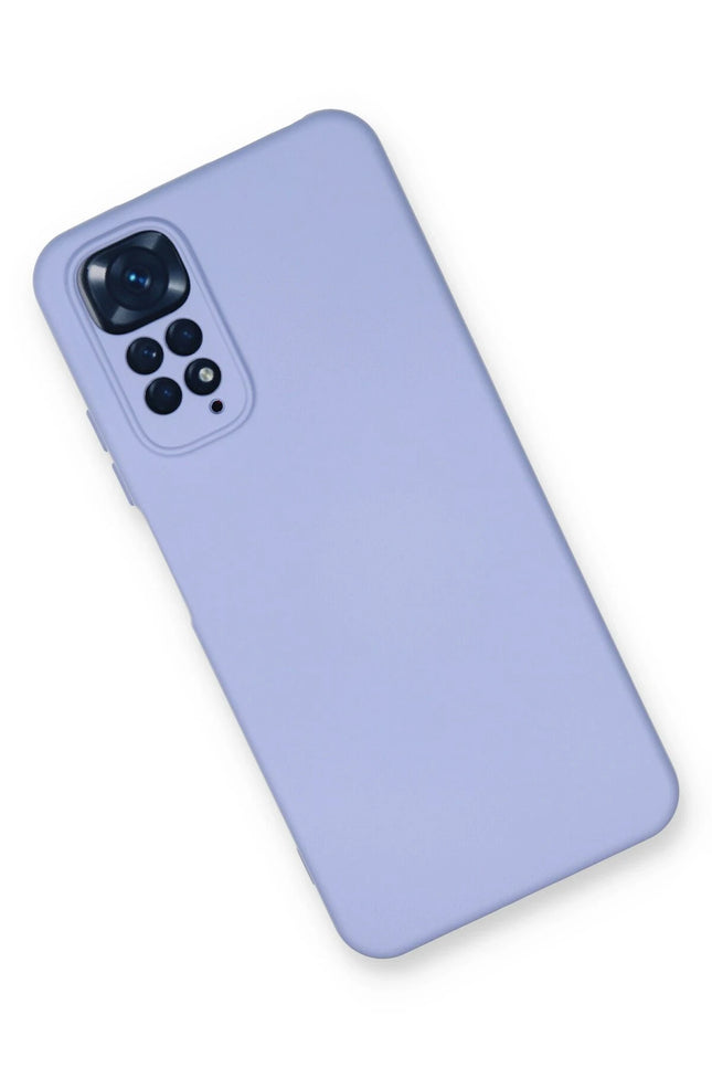 Xiaomi Redmi Note 11 Nano içi Kadife Silikon Kılıf - Lila 3