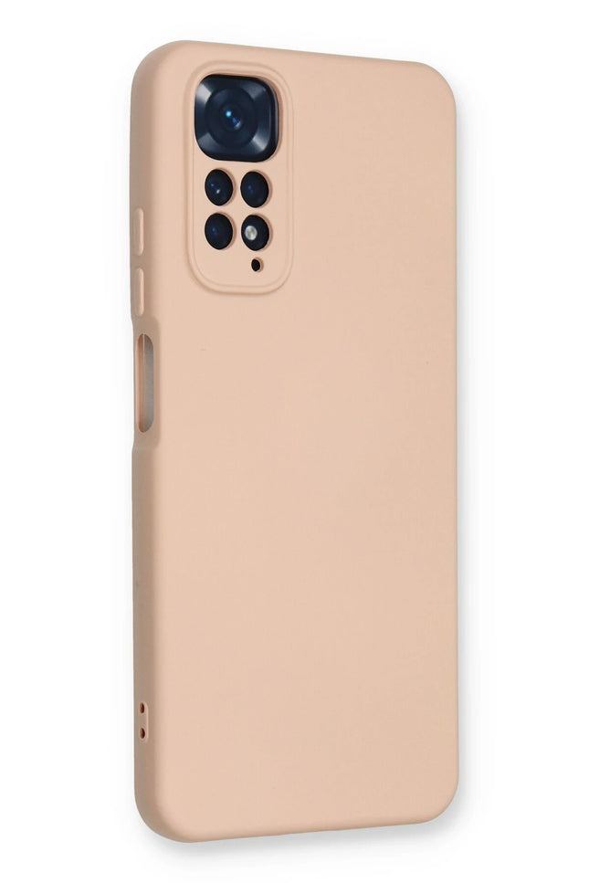 Xiaomi Redmi Note 11 Nano içi Kadife Silikon Kılıf - Pudra 2