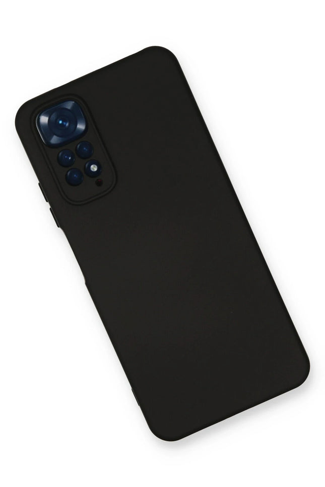 Xiaomi Redmi Note 11 Nano içi Kadife Silikon Kılıf - Siyah 3