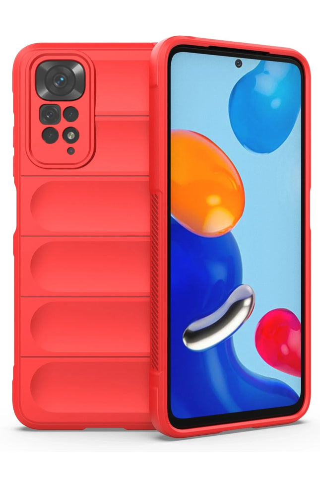 Xiaomi Redmi Note 11 Optimum Silikon Kılıf - Kırmızı