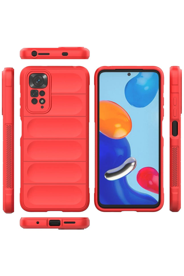 Xiaomi Redmi Note 11 Optimum Silikon Kılıf - Kırmızı 3