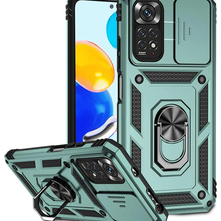 Xiaomi Redmi Note 11 Pro Pars Lens Yüzüklü Silikon Kılıf