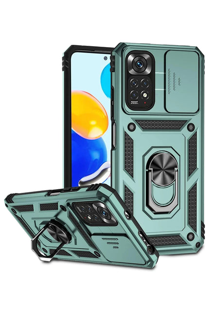 Xiaomi Redmi Note 11 Pro Pars Lens Yüzüklü Silikon Kılıf