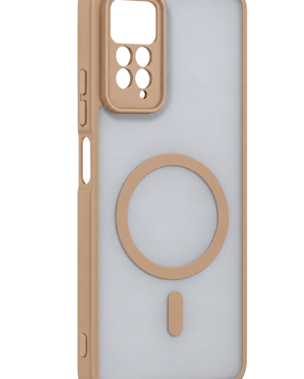 Xiaomi Redmi Note 11 Pro Loji Magsafe Kapak Kılıf - Çöl Titanyum