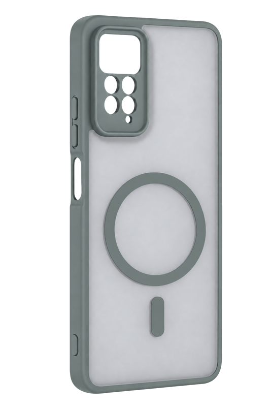 Xiaomi Redmi Note 11 Pro Loji Magsafe Kapak Kılıf - Gri