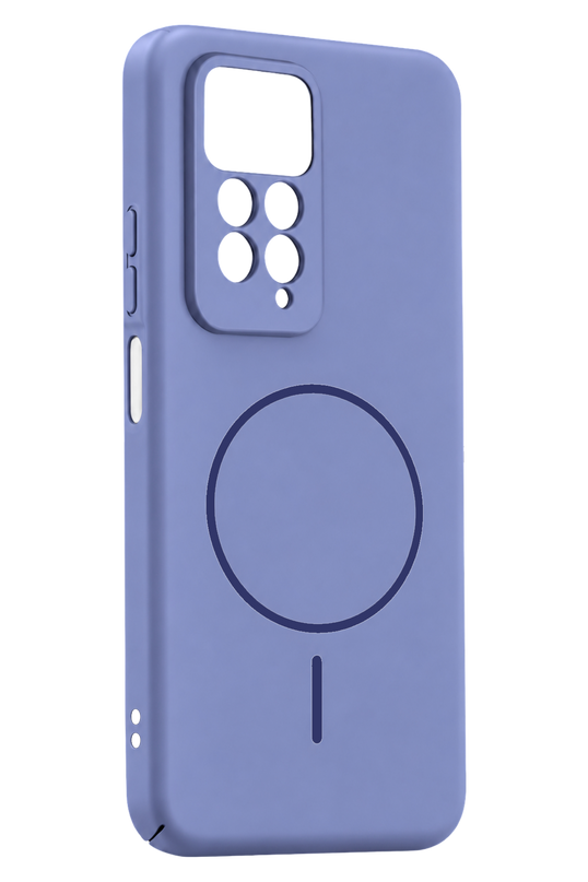 Xiaomi Redmi Note 11 Pro Mika PC Magsafe Kapak Kılıf - Açık Mor