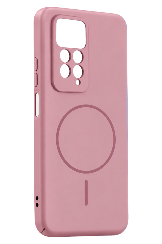 Xiaomi Redmi Note 11 Pro Mika PC Magsafe Kapak Kılıf - Pembe
