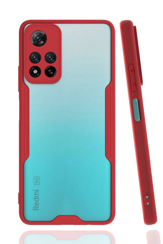 Xiaomi Redmi Note 11 Pro Plus 5G Platin Silikon Kılıf - Kırmızı