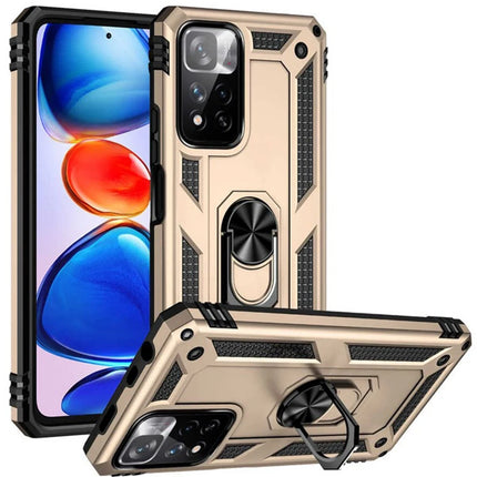 Xiaomi Redmi Note 11 Pro Plus 5G Sofya Yüzüklü Silikon Kapak Kılıf - Gold