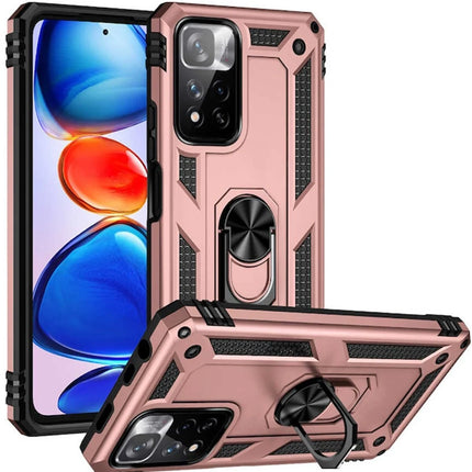 Xiaomi Redmi Note 11 Pro Plus 5G Sofya Yüzüklü Silikon Kapak Kılıf - Rose