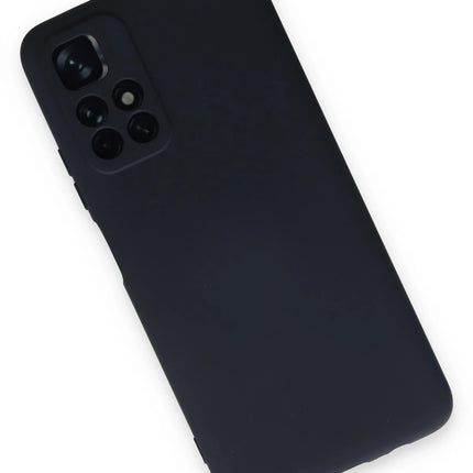 Xiaomi Redmi Note 11T Nano içi Kadife Silikon Kılıf - Lacivert 3