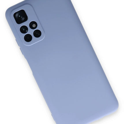 Xiaomi Redmi Note 11T Nano içi Kadife Silikon Kılıf - Lila 3
