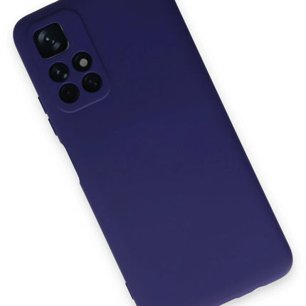 Xiaomi Redmi Note 11T Nano içi Kadife Silikon Kılıf - Mor 3