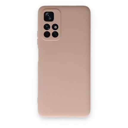 Xiaomi Redmi Note 11T Nano içi Kadife Silikon Kılıf - Pudra