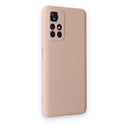 Xiaomi Redmi Note 11T Nano içi Kadife Silikon Kılıf - Pudra 2