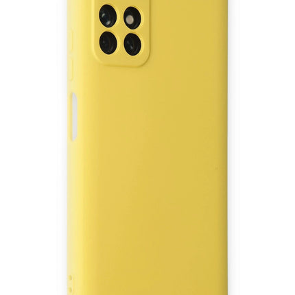 Xiaomi Redmi Note 11T Nano içi Kadife Silikon Kılıf - Sarı 2