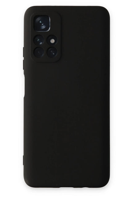 Xiaomi Redmi Note 11T Nano içi Kadife Silikon Kılıf - Siyah