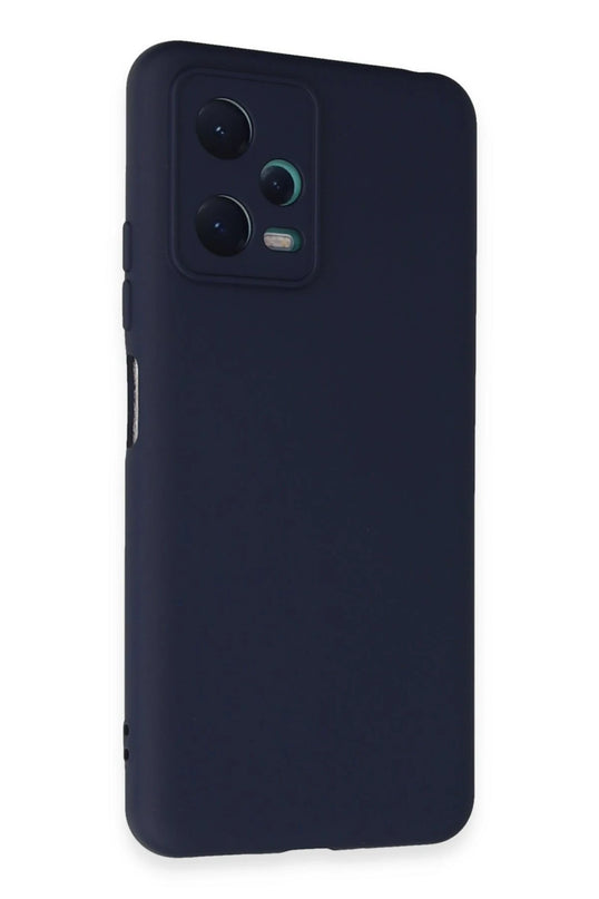 Xiaomi Redmi Note 12 5G Nano içi Kadife Silikon Kılıf - Lacivert