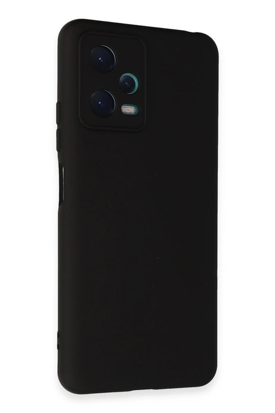 Xiaomi Redmi Note 12 5G Nano içi Kadife Silikon Kılıf - Siyah