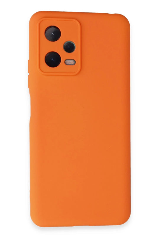 Xiaomi Redmi Note 12 5G Nano içi Kadife Silikon Kılıf - Turuncu 2