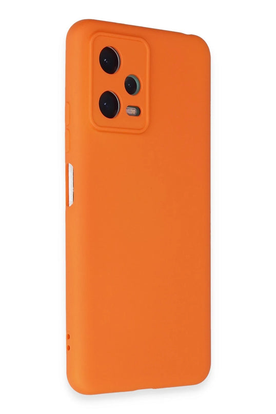 Xiaomi Redmi Note 12 5G Nano içi Kadife Silikon Kılıf - Turuncu