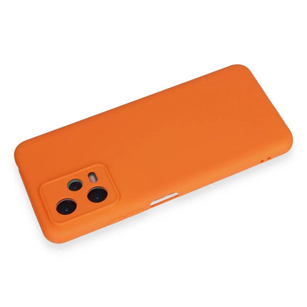 Xiaomi Redmi Note 12 5G Nano içi Kadife Silikon Kılıf - Turuncu 3
