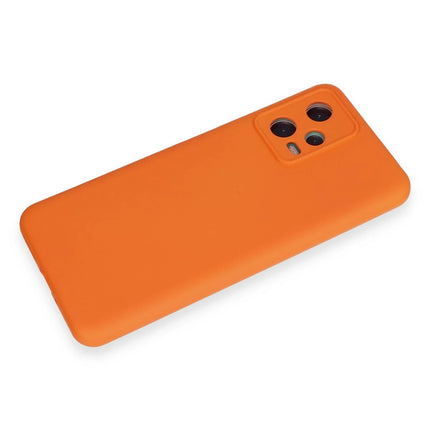 Xiaomi Redmi Note 12 5G Nano içi Kadife Silikon Kılıf - Turuncu 4