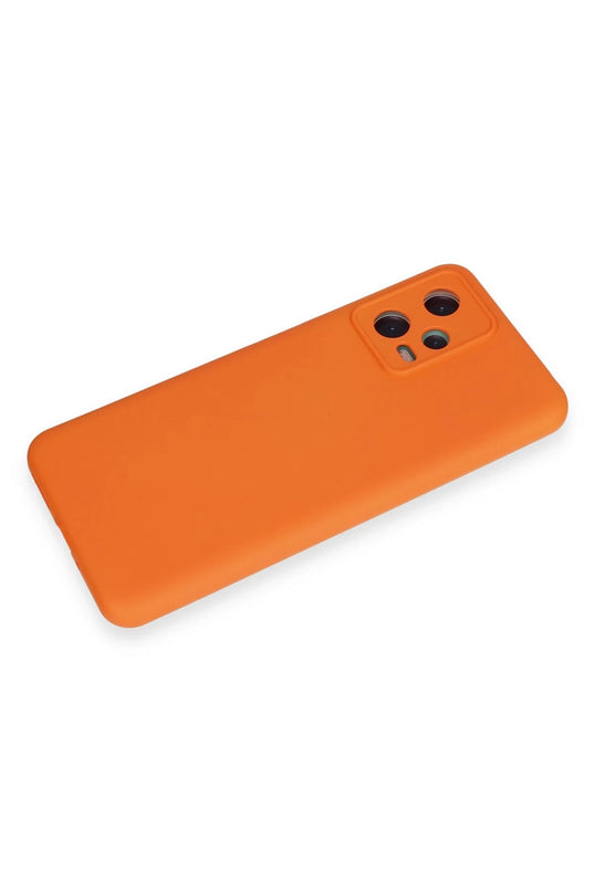 Xiaomi Redmi Note 12 5G Nano içi Kadife Silikon Kılıf - Turuncu 4