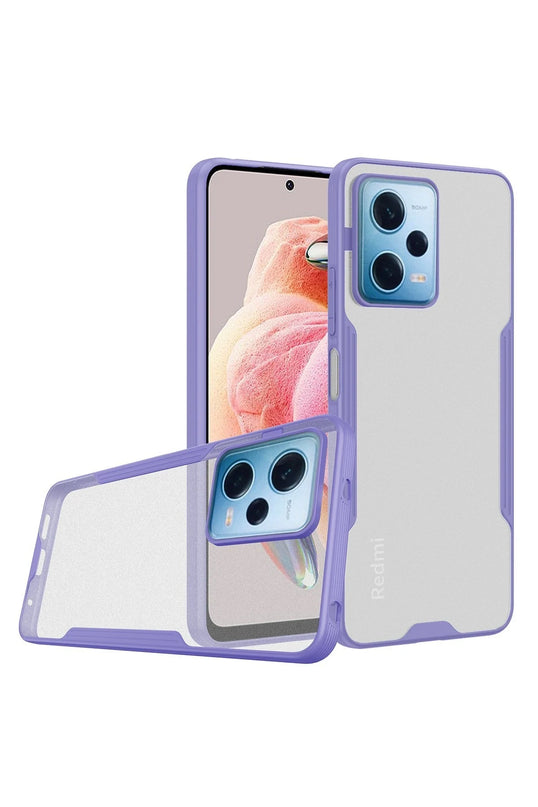 Xiaomi Redmi Note 12 5G Platin Silikon Kılıf - Lila