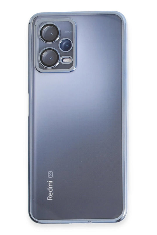 Xiaomi Redmi Note 12 5G Razer Lensli Silikon Kılıf - Açık Mavi
