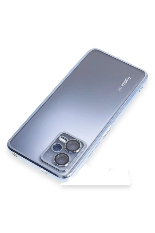 Xiaomi Redmi Note 12 5G Razer Lensli Silikon Kılıf - Açık Mavi 5