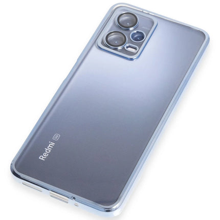 Xiaomi Redmi Note 12 5G Razer Lensli Silikon Kılıf - Açık Mavi 6