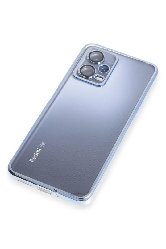 Xiaomi Redmi Note 12 5G Razer Lensli Silikon Kılıf - Açık Mavi 6