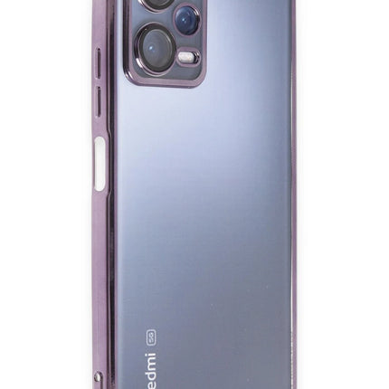 Xiaomi Redmi Note 12 5G Razer Lensli Silikon Kılıf - Mor 2