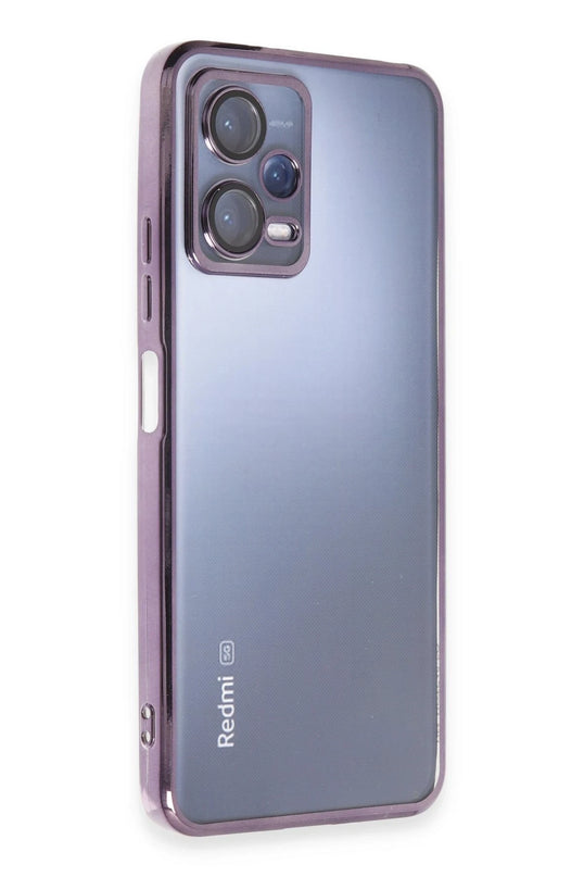 Xiaomi Redmi Note 12 5G Razer Lensli Silikon Kılıf - Mor 2