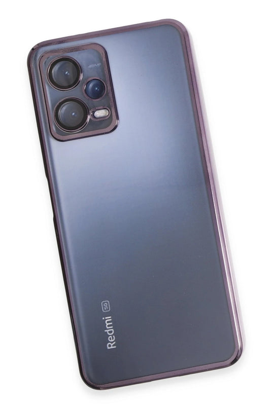 Xiaomi Redmi Note 12 5G Razer Lensli Silikon Kılıf - Mor 4