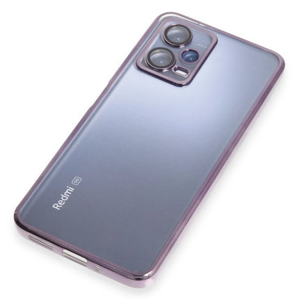 Xiaomi Redmi Note 12 5G Razer Lensli Silikon Kılıf - Mor 6