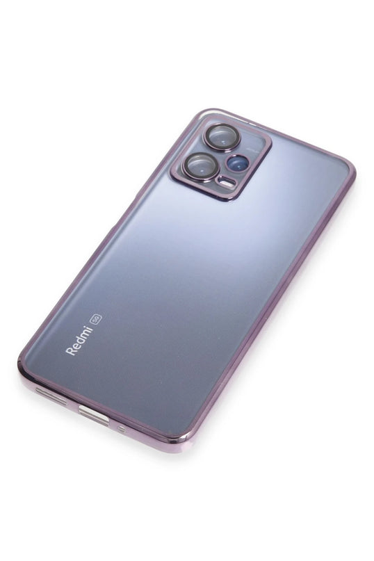 Xiaomi Redmi Note 12 5G Razer Lensli Silikon Kılıf - Mor 6