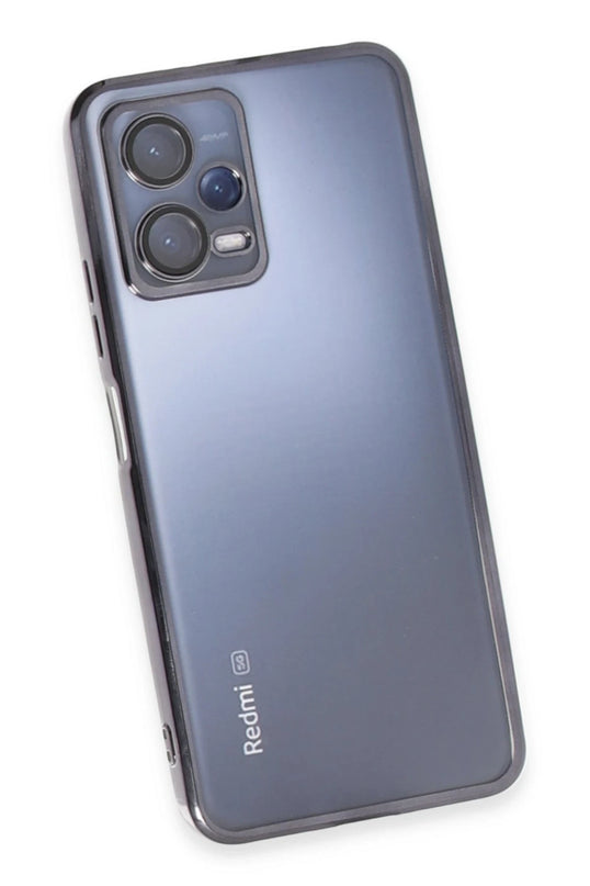 Xiaomi Redmi Note 12 5G Razer Lensli Silikon Kılıf - Siyah 4