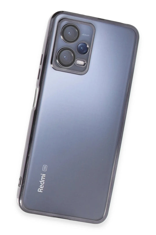 Xiaomi Redmi Note 12 5G Razer Lensli Silikon Kılıf - Siyah 3
