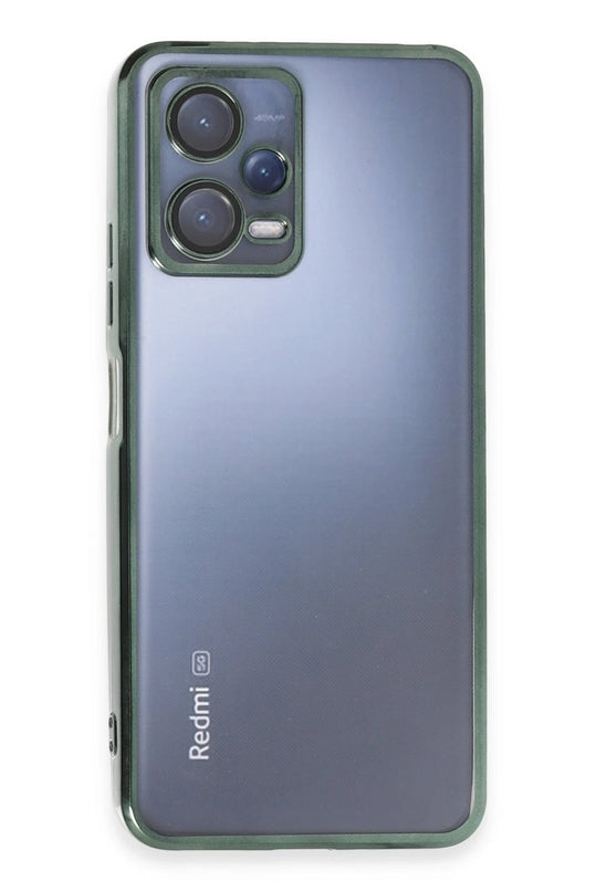 Xiaomi Redmi Note 12 5G Razer Lensli Silikon Kılıf - Yeşil