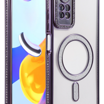 Xiaomi Redmi Note 12 Pro 4G Joke Simli Magneticsafe Kılıf - Derin Mor