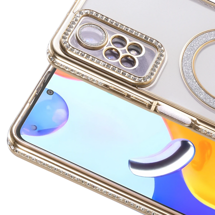 Xiaomi Redmi Note 12 Pro 4G Joke Simli Magneticsafe Kılıf - Gold 2
