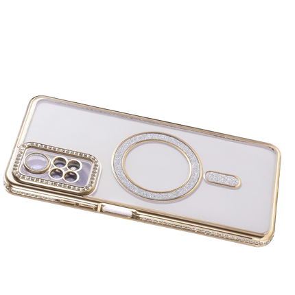 Xiaomi Redmi Note 12 Pro 4G Joke Simli Magneticsafe Kılıf - Gold 4