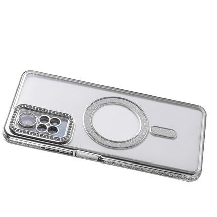 Xiaomi Redmi Note 12 Pro 4G Joke Simli Magneticsafe Kılıf - Gümüş 4