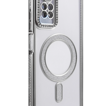 Xiaomi Redmi Note 12 Pro 4G Joke Simli Magneticsafe Kılıf - Gümüş 3