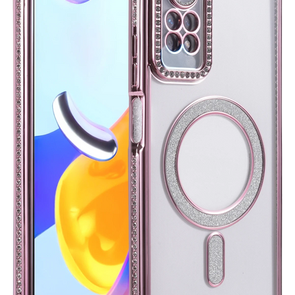 Xiaomi Redmi Note 12 Pro 4G Joke Simli Magneticsafe Kılıf - Pembe