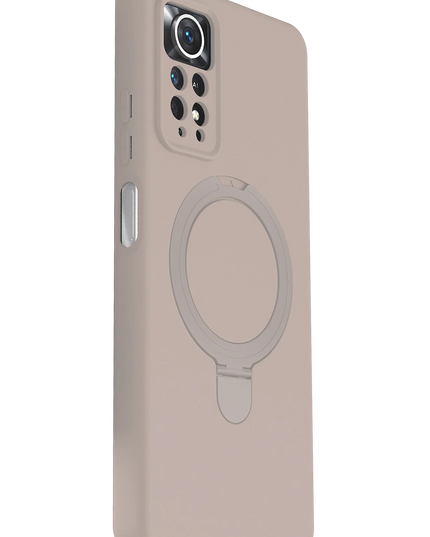 Xiaomi Redmi Note 12 Pro 4G Regal Magsafe Standlı Kapak Kılıf - Çöl Titanyum 3