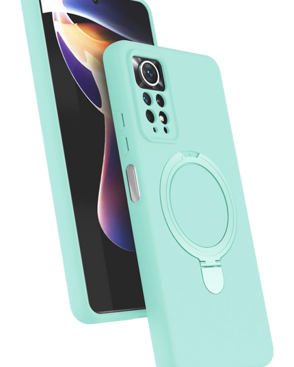 Xiaomi Redmi Note 12 Pro 4G Regal Magsafe Standlı Kapak Kılıf - Su Yeşili 2