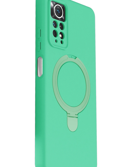 Xiaomi Redmi Note 12 Pro 4G Regal Magsafe Standlı Kapak Kılıf - Yeşil 3